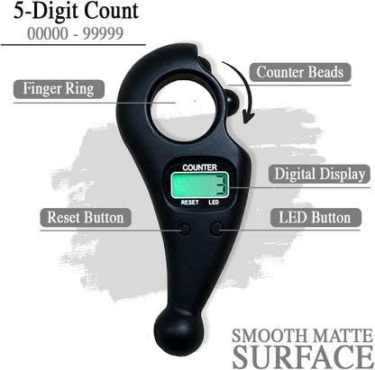 Digital Tasbeeh Counter with LED & Compass